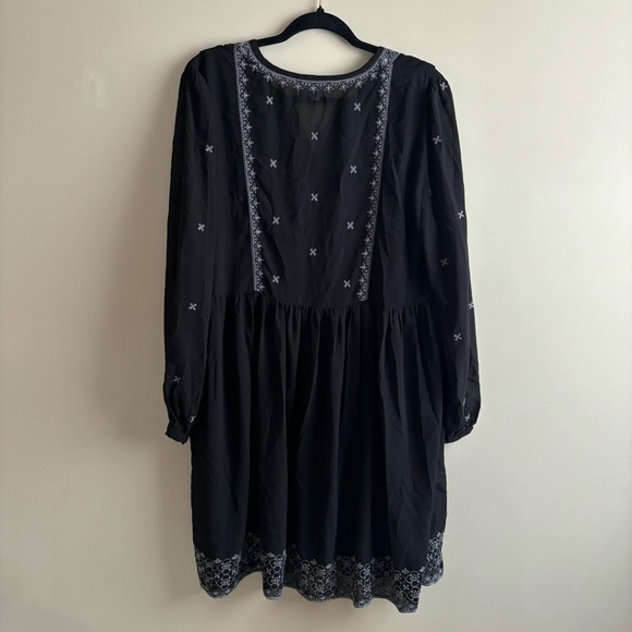 Women’s Time and Tru Peasant Fall Dress Size L 12/14 - Picture 4 of 4